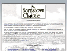 Tablet Screenshot of norristownchorale.com